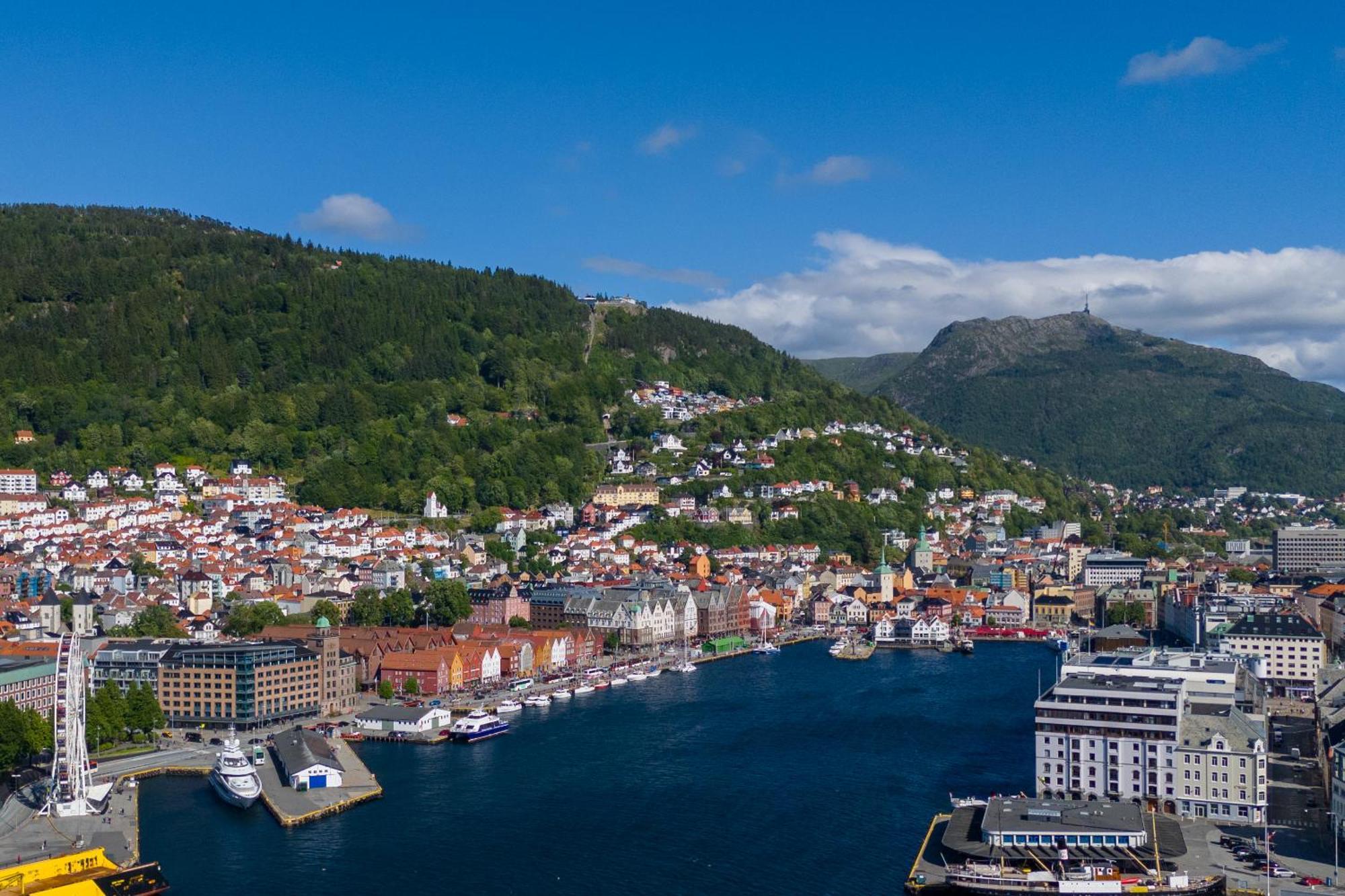 Bryggen // Floyen Living Apartment Bergen Bagian luar foto