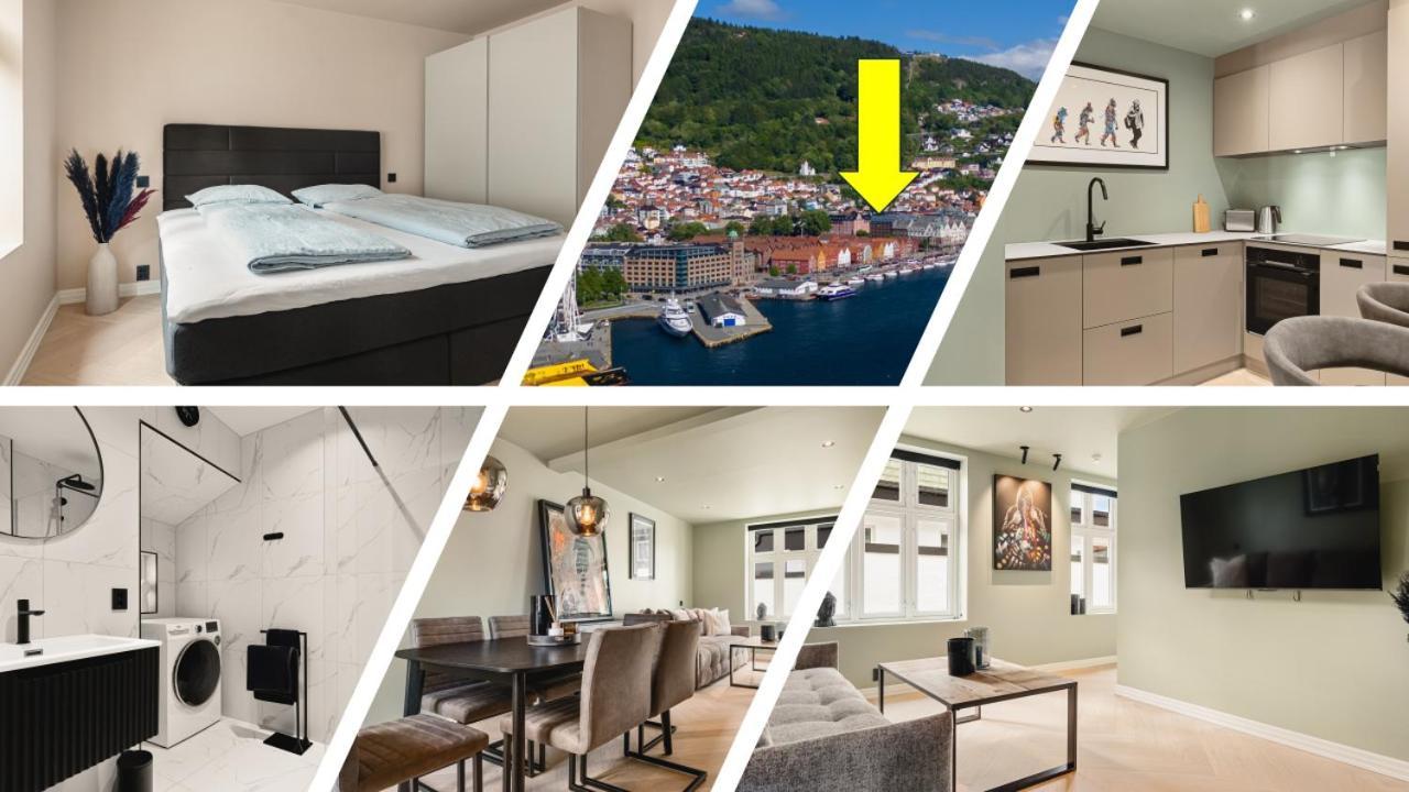 Bryggen // Floyen Living Apartment Bergen Bagian luar foto